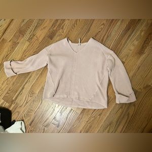 Free people nude cropped sweater